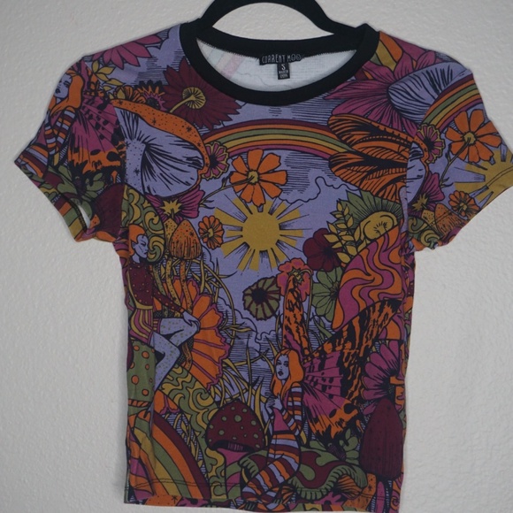 Current Mood Runaway Dreams Baby Tee - Size Small - Picture 3 of 6